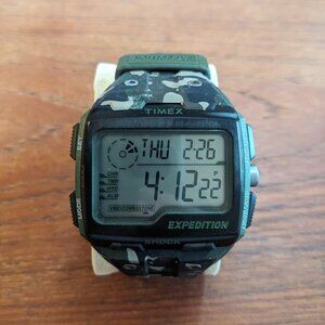 Timex Men's TW4B029009J Camouflage Expedition Shock Stainless Steel Digital Watc